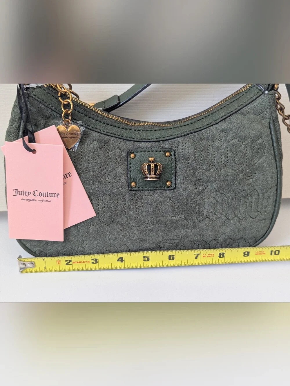 NEW JUICY COUTURE Totally Juicy Shoulder Bag Hobo in Super Greens